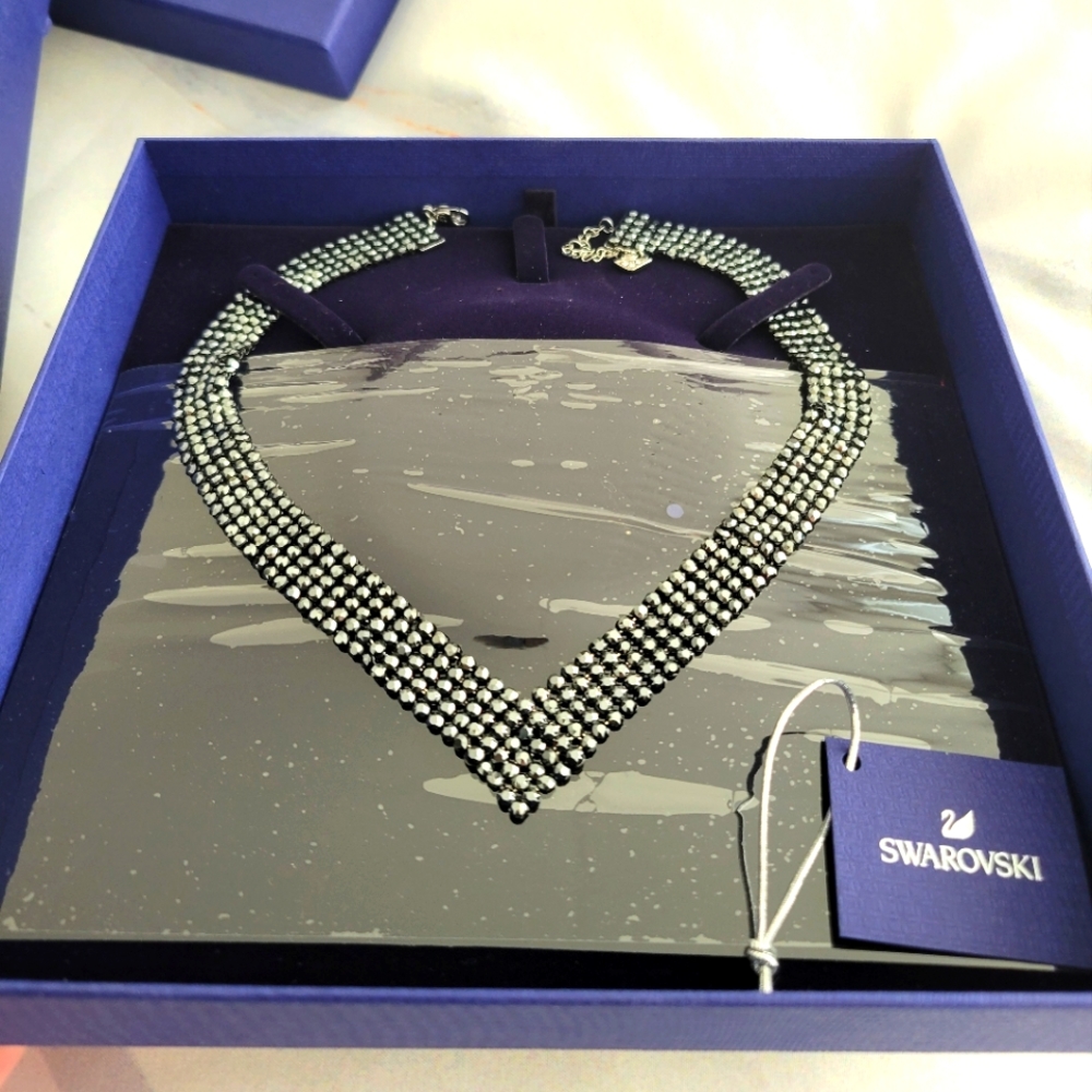 Swarovski Crysyal Hematite/Black Ruthenium Plated Necklace